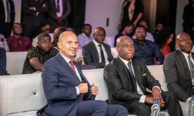 Nigerian Breweries and Access Bank managing directors Jordi Borrut Bel and Herbert Wigwe.