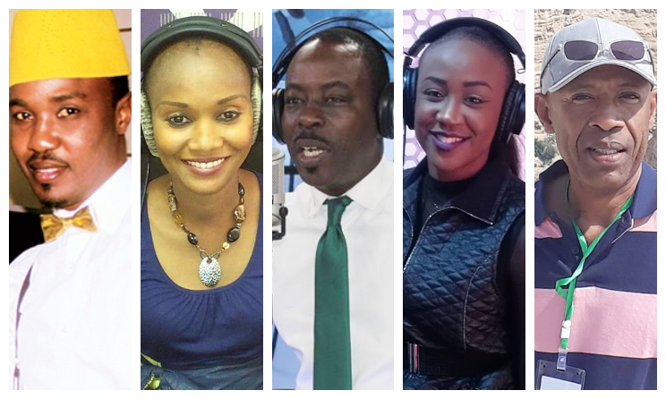 Cheikh Sarr, Nadia, Boubs, Fatim O et Michael Soumah.