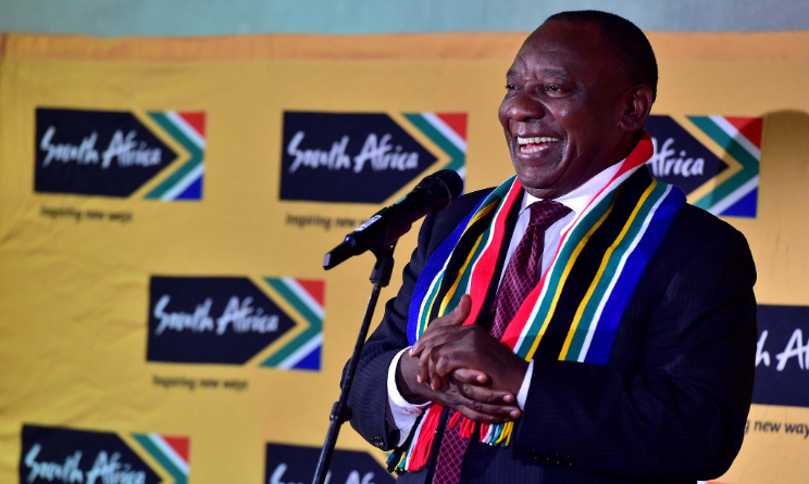 South African President Cyril Ramaphosa.