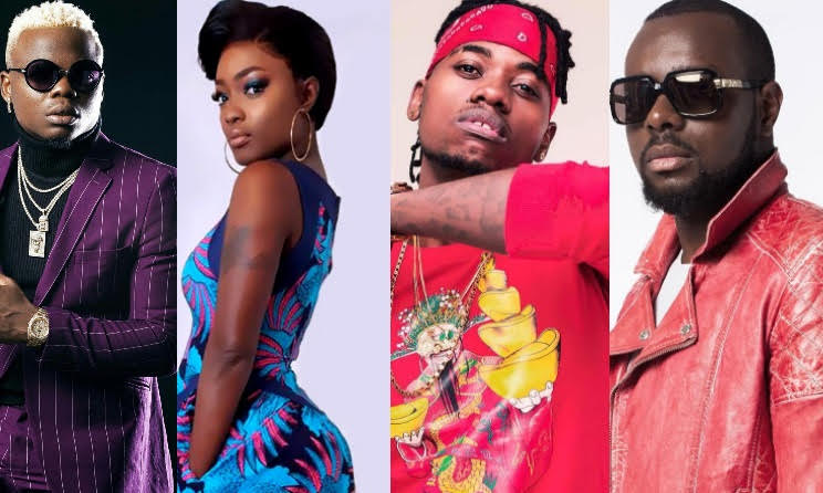 Harmonize, Shan'L, BigTril and Maître Gims.