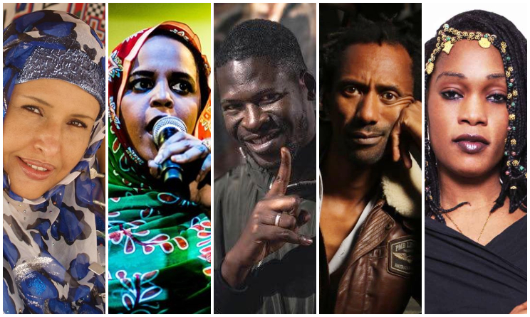 Malouma, Noura Mint Seymali, Monza, Daby Touré et Dioba.