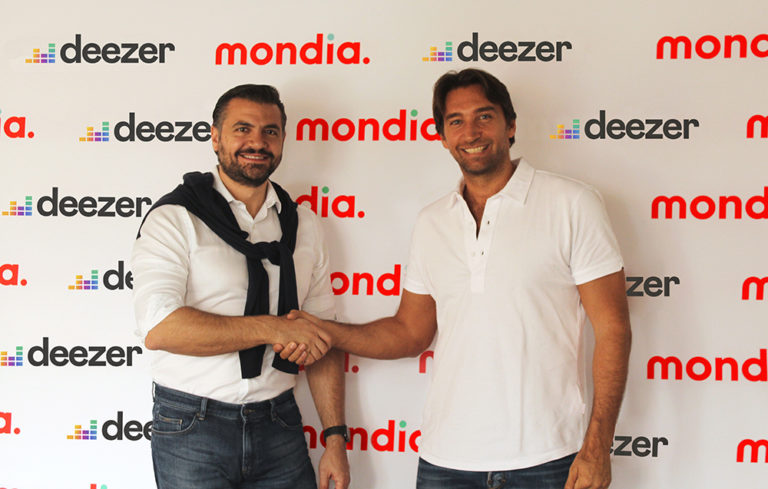 De gauche à droite : Tarek Mounir (PDG Deezer MENA) & Simon Rahmann (PDG Mondia Pay).