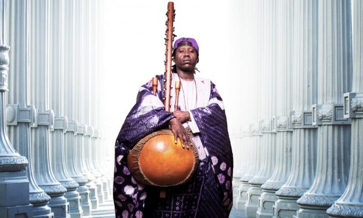 Senegalese kora player Noumoucounda Cissoko.