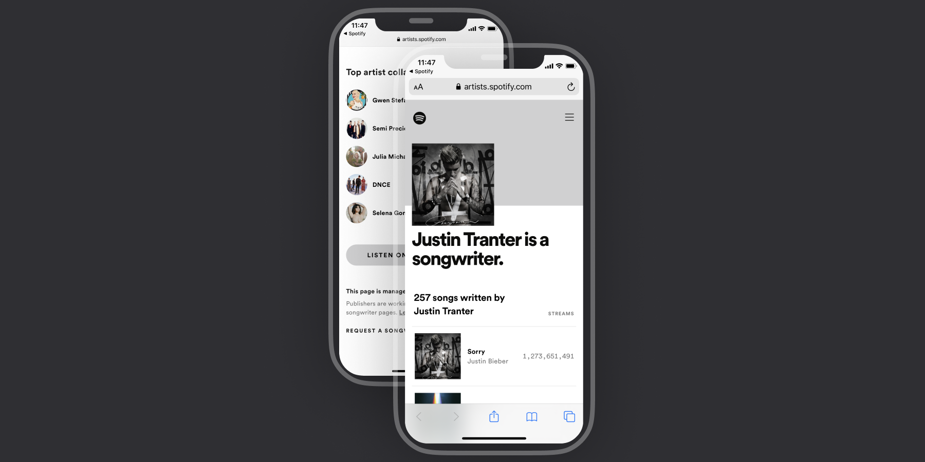 The new feature aims to put more focus on songwriters.