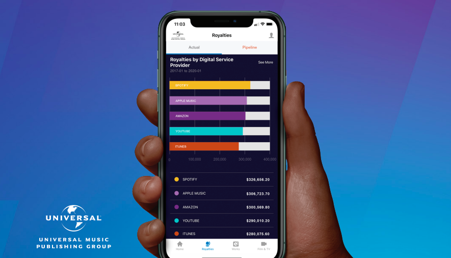 The Universal Music Publishing Group Royalty Window app is now available for download.