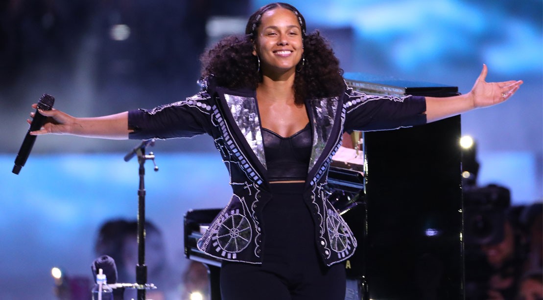 Alicia Keys is featured on the new channel's Happy Hits playlist.