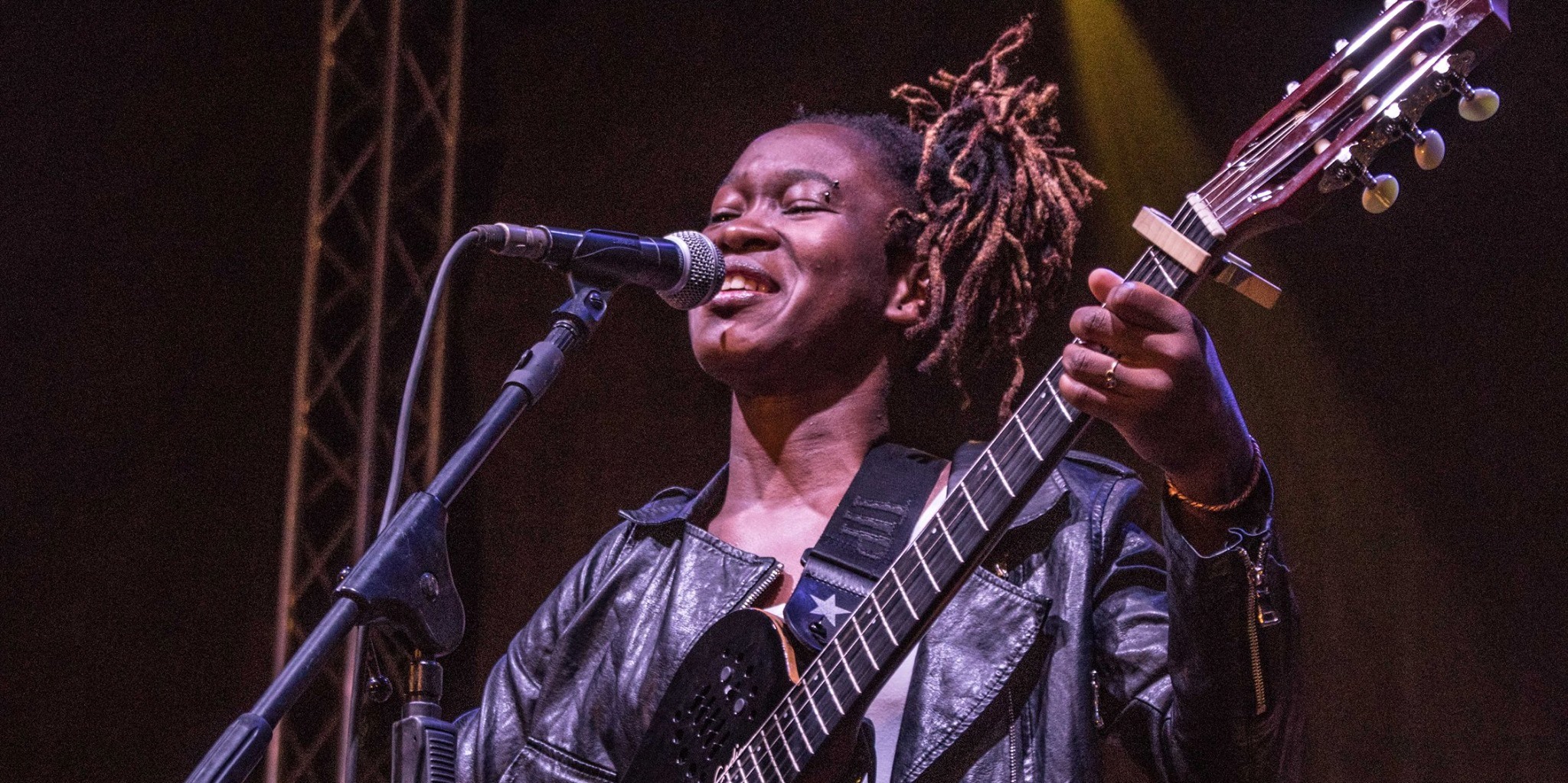 Céline Banza lors de son concert à Nairobi, le 5 mars dernier. (Photo) : Facebook/Alliance Française.