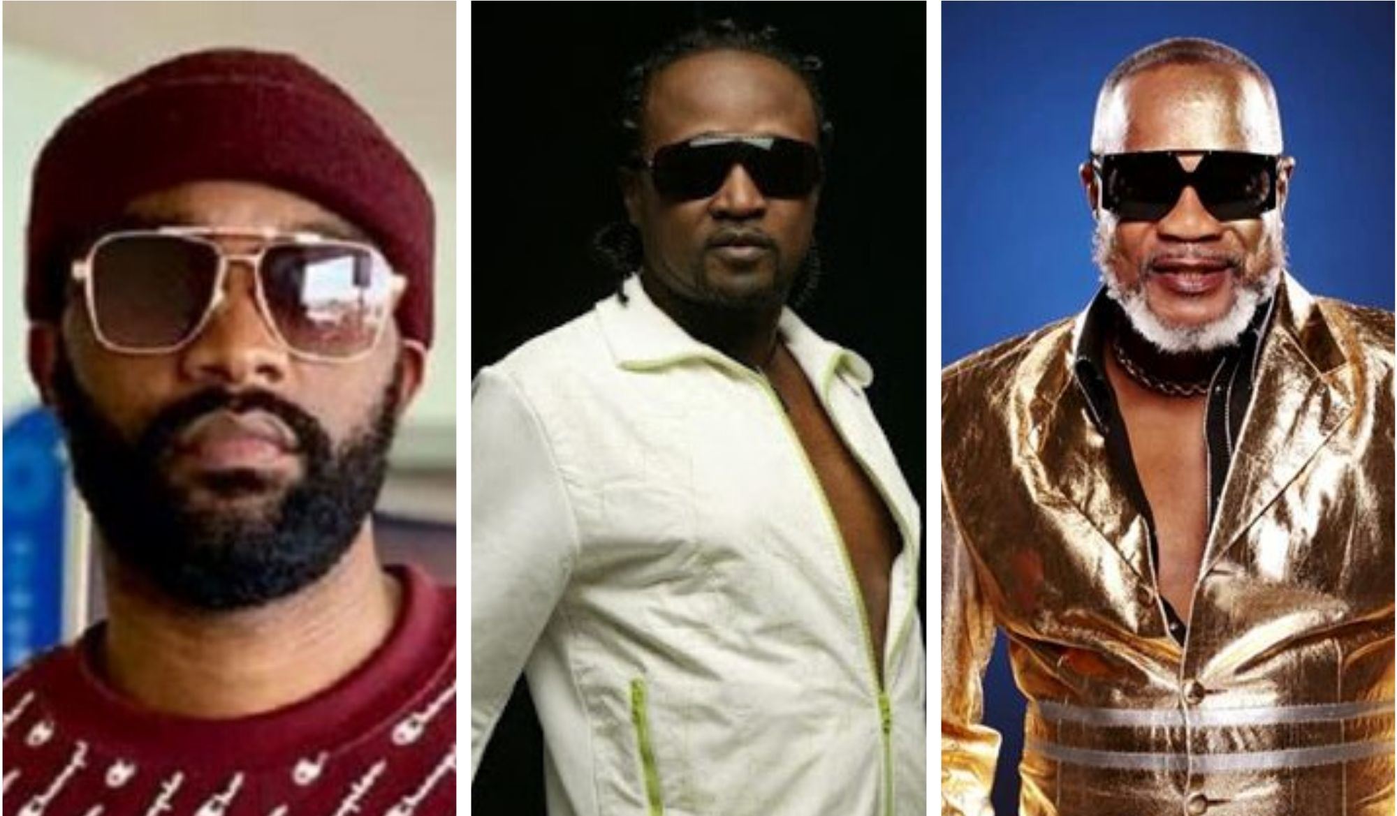 Les artistes congolais se sont mobilisés dans la lutte contre le coronavirus. Sur la photo : Fally Ipupa, Werrason et Koffi Olomidé.