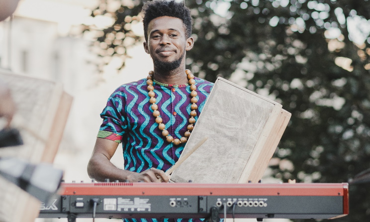 Ghanaian musician Emmanuel Lantei Lamptey Mills won a Media Sound Hamburg scholarship in 2019.