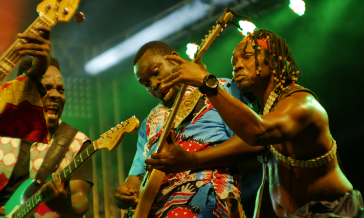 Ghanaian band Santrofi during the 2019 edition of ACCES in Accra, Ghana. Photo: So Fraiche