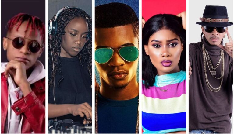 Innoss'B, DJ Wendy, Gaz Mawete, Rebo et Robinio Mundibu, parmi les étoiles montantes de la scène congolaise.