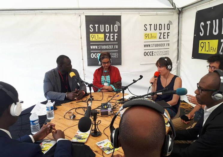Lat NDIAYE d'Afrik'Consult Culture au studio ZEF
