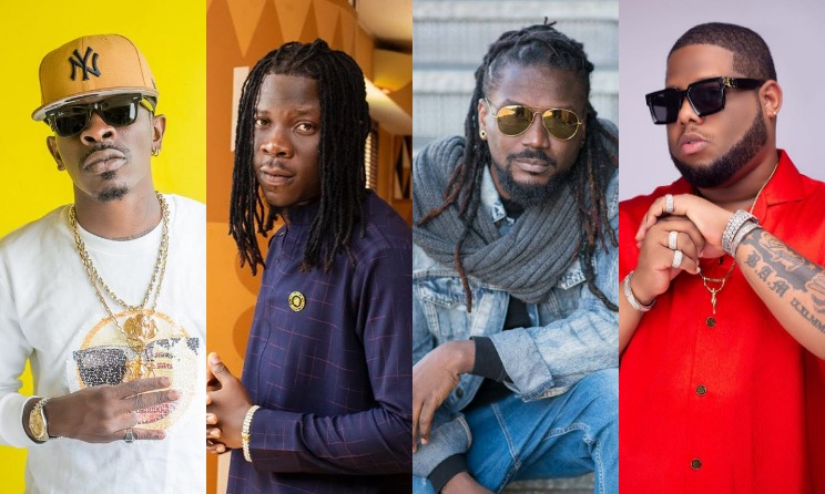 Shatta Wale, Stonebwoy, Samini and D-Black.
