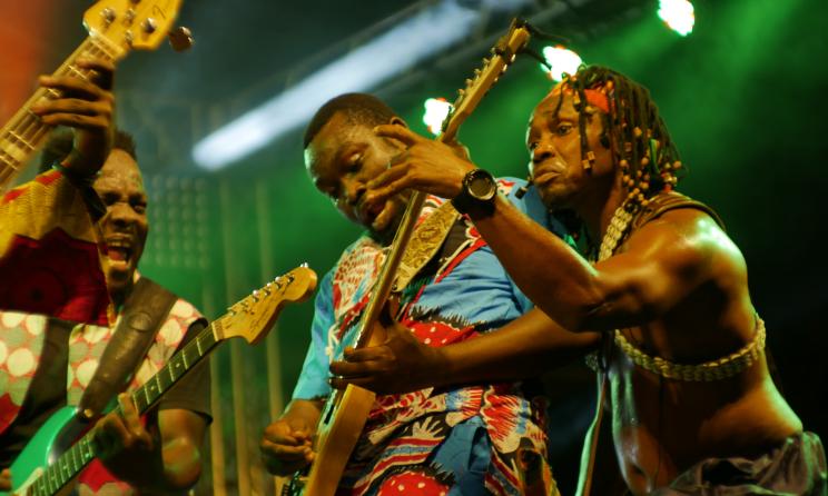 Ghanaian band Santrofi during the 2019 edition of ACCES in Accra. Photo: So Fraiche