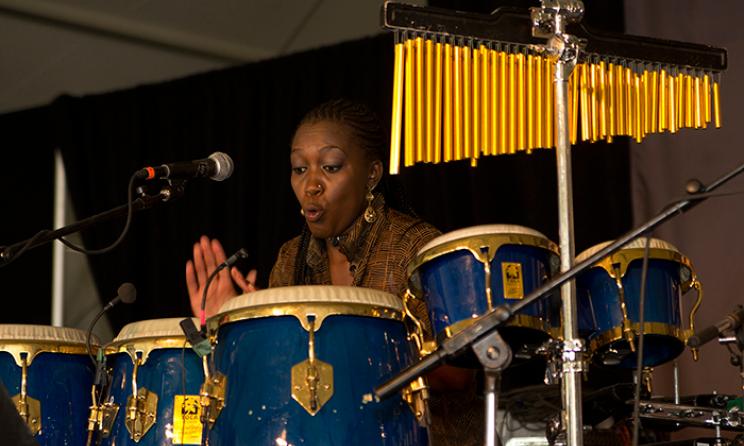 Kenyan percussionist Kasiva Mutua. Photo: www.pri.org