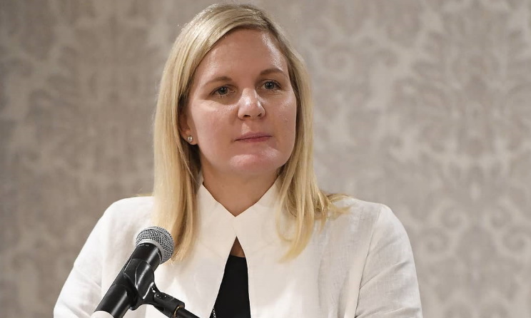 Zimbabwean Minister of Youth, Sport, Arts and Recreation Kirsty Coventry.