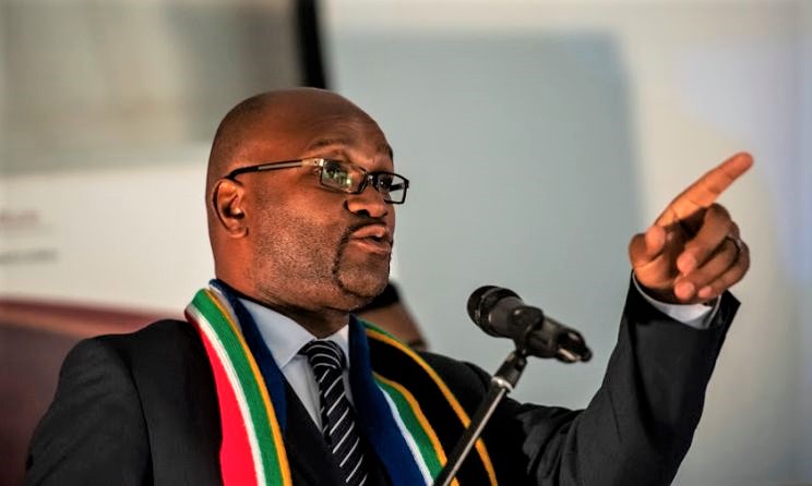 South African Minister of Sports, Arts and Culture Nathi Mthethwa.