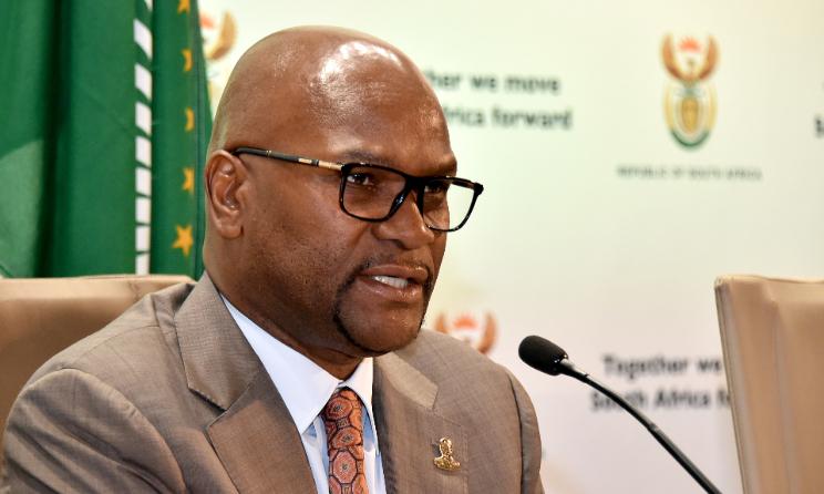 South African Minister of Sports, Arts And Culture Nathi Mthethwa.