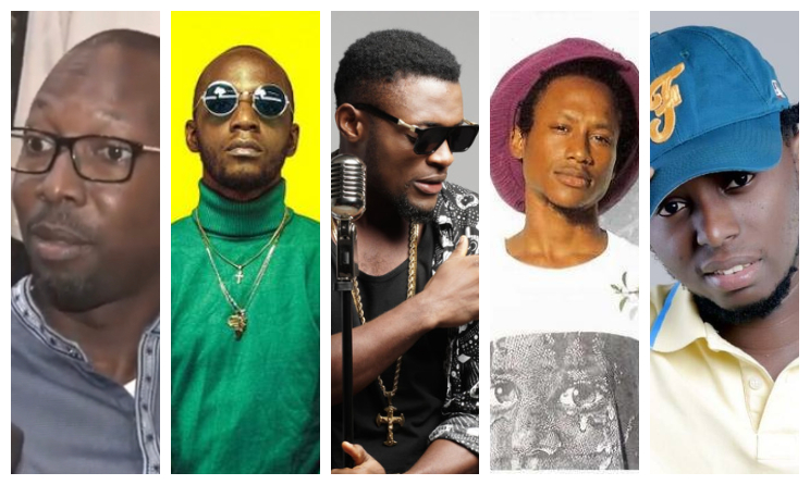 Ndiaga N'Dour, Jovi le monstre, Salatiel, Hakim et Djizzo.