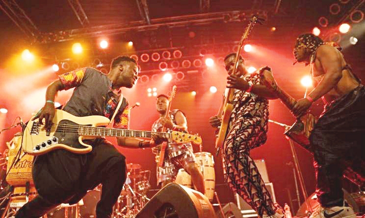 Ghanaian band Santrofi performing at WOMEX. Photo: Jayson Rhode