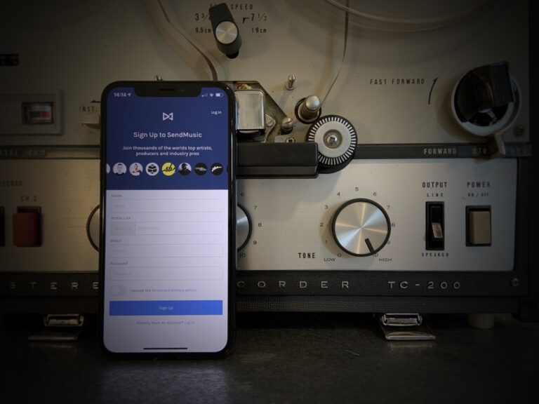 SendMusic lance une application IOS.