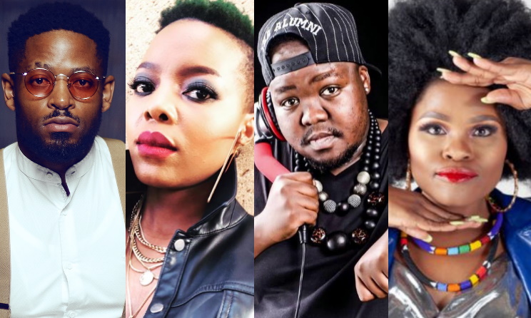 Prince Kaybee, Nomcebo Zikode, Heavy K and Mpumi.