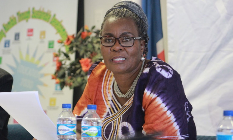 Namibian Minister of Education, Arts and Culture Anna Nghipondoka.