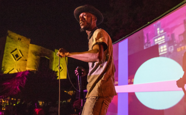 MC Waraba sur la scène d'Africa Bass Culture 2019 (Photo) : Sophie Garcia.