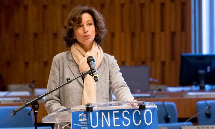 UNESCO director-general Audrey Azoulay.