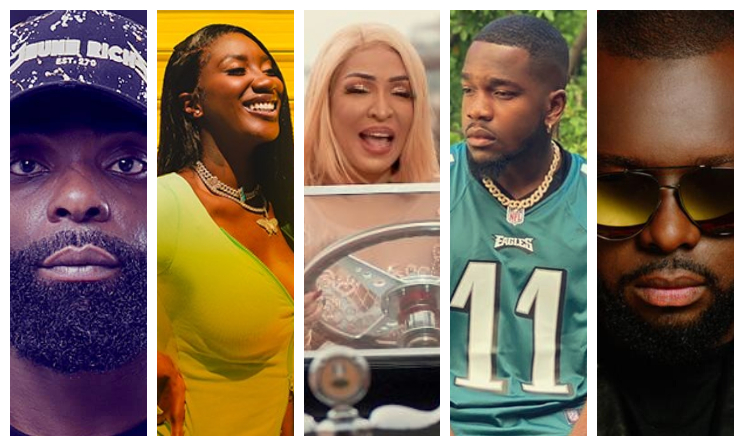 Kaaris, Aya Nakamura, Viviane Chidid, Tayc et Maître Gims.