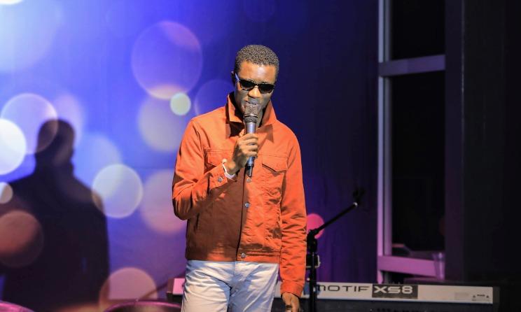 The awards celebrate technology and mobile applications from across Africa. In the photo: The founder and executive director of Ugandan tech company Fezah, Elijah Kitaka.