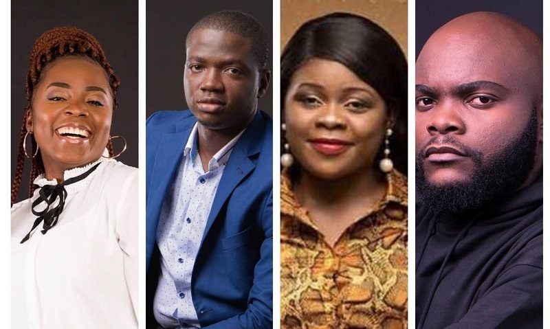 Rosny Kayiba, Jonathan Munghongwa, Rachel Anyeme, et El Georges. (Photomontage).