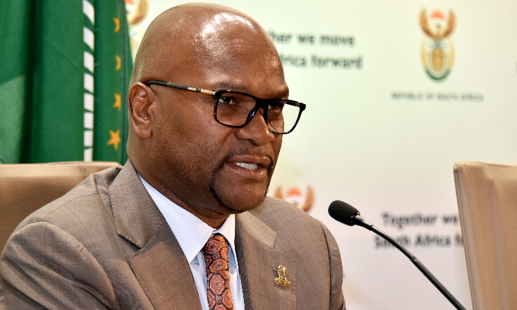 South African Minister of Sports, Arts and Culture Nathi Mthethwa.