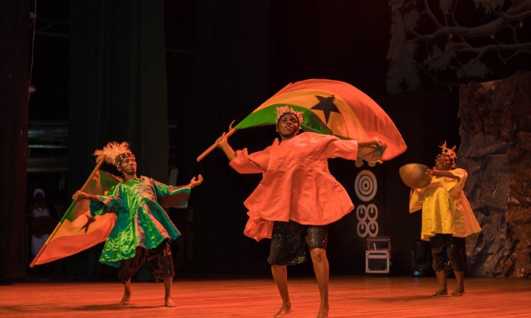 Dancers performing at the launch of Beyond the Return's seven pillars in Accra on 9 September.