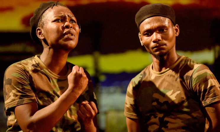 A staging of Angola Camp 13 at the South African State Theatre in Pretoria. Photo: Sanmair Marais