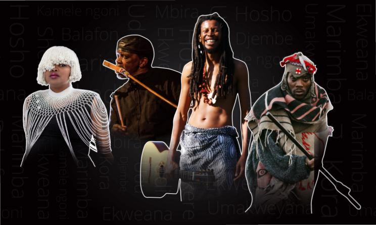 Buhlebendalo, Pops Mohamed, Sibusile Xaba et Morena Leraba.