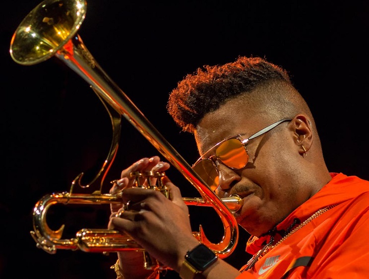 Le trompettiste américain Christian Scott aTunde Adjuah. (Photo) : Brian Payne.