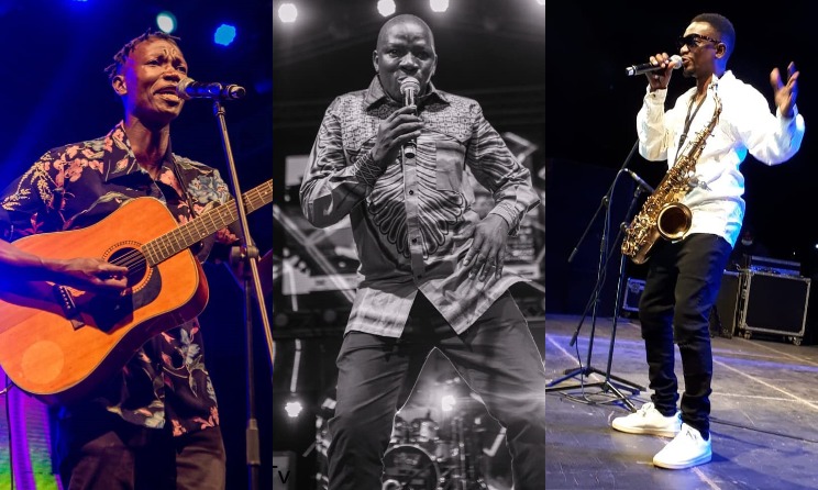Brian Sigu, George Achieng (Kenge Kenge band) and Juma Tutu. Photos: FomoTV