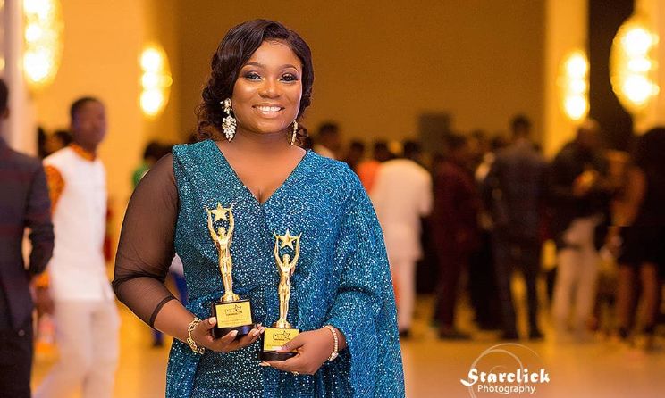 Broadcaster Stacy Amoateng was among the night's big winners. Photo: Star Click Photography