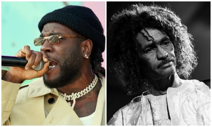 Burna Boy et Ibrahim Ag Alhabib du groupe Tinariwen.