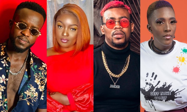 Some fo the RFI Discovery Award nominees JsideB, Shan'l la Kinda, Nix Ozay and Mamy Cruz.