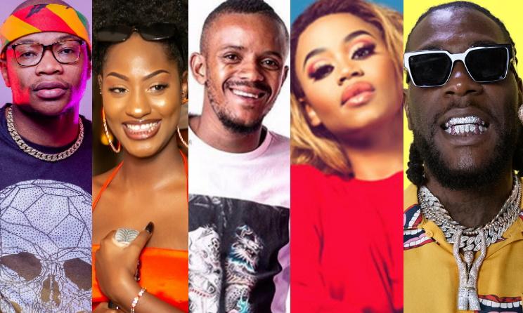 Master KG, Tems, Kabza De Small, Sha Sha et Burna Boy.
