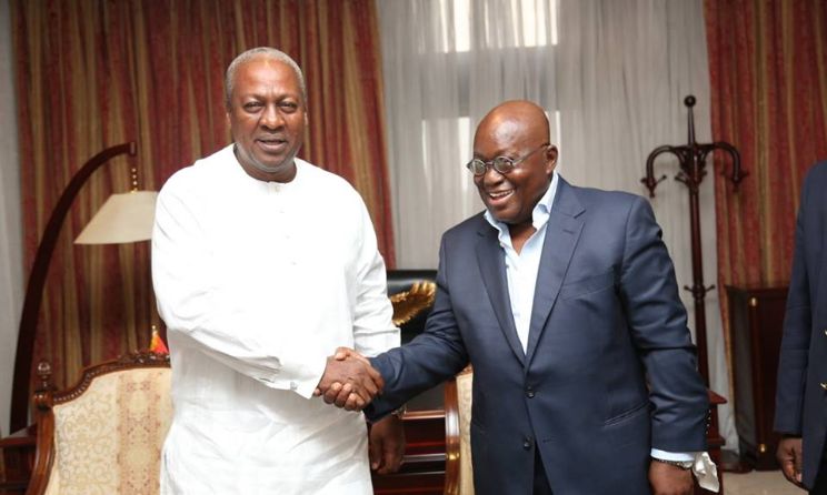 John Mahama and Nana Akufo-Addo.