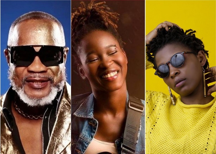 Koffi Olomidé, Céline Banza et Joyce Kaj. (Photomontage).
