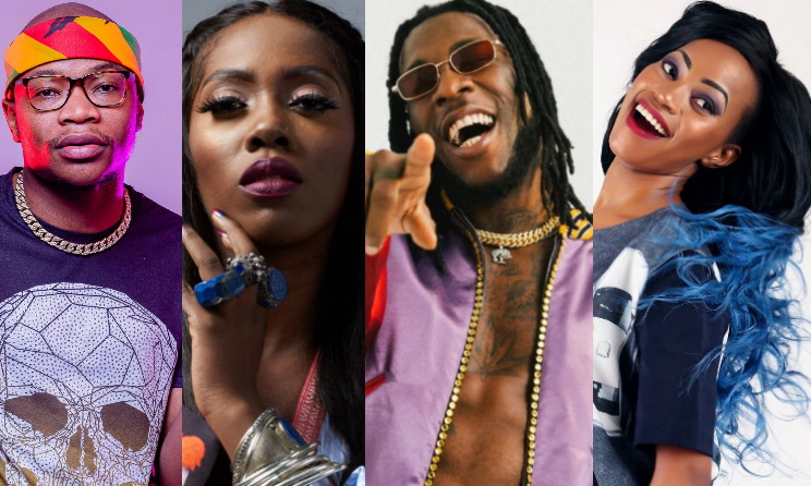 Master KG, Tiwa Savage, Burna Boy and Sheebah are among the nominees.