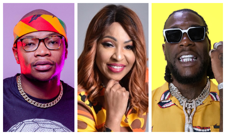 Master KG, Viviane Chidid et Burna Boy.