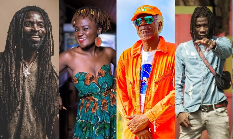 Rocky Dawuni, Cathy Matete, Alpha Blondy and Stonebwoy.