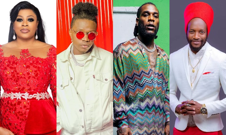 Sinach, Rayvanny, Burna Boy and Winky D are among the winners.