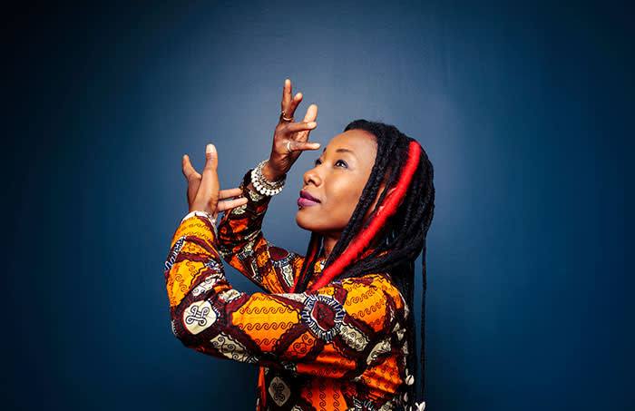 La chanteuse malienne Fatimata Diawara. (Photo) : Samuel Kirszenbaum.