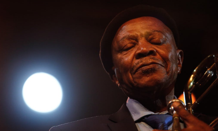 The late Jonas Gwangwa.